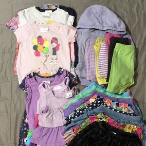 Hanna Andersson Girls 90cm 3T Clothing Lot, Skirts, Dresses, Tops, Shorts, Pants